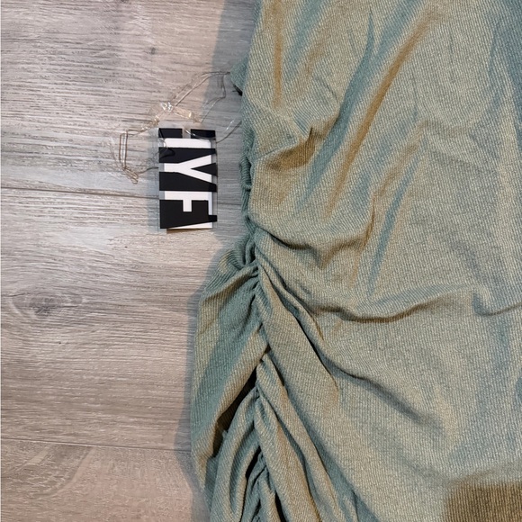 HYFVE Asymmetrical Sleeveless Dress in Soft Green - Picture 4 of 5